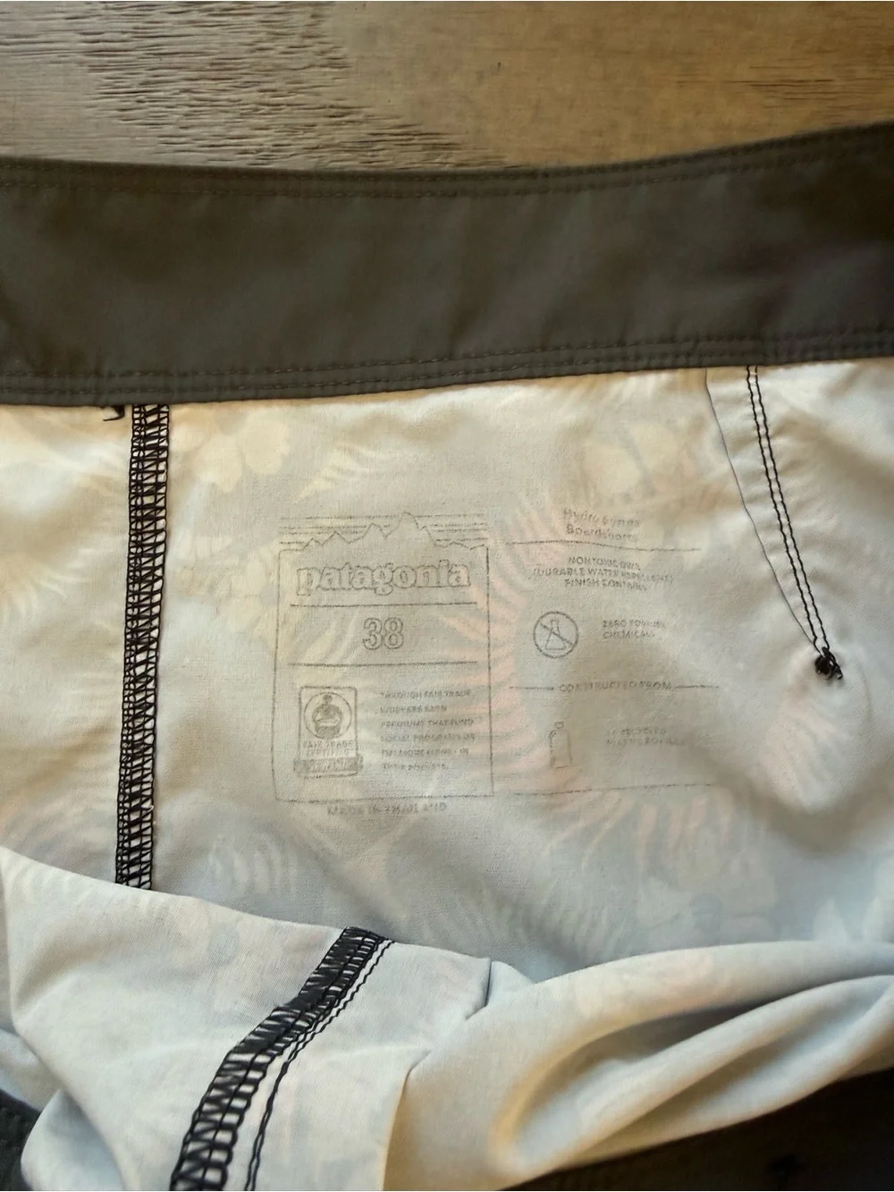 Patagonia Men's Panel Swim Shorts in Blue, Orange & Black